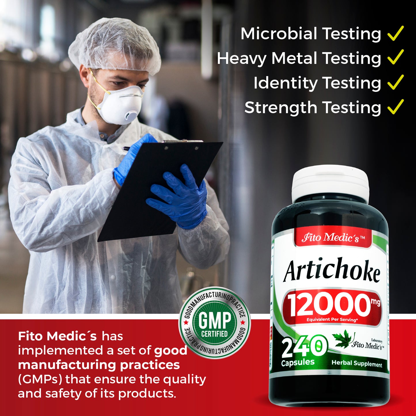 Artichoke extract | 240 capsules |12000 mg | Ultra High Absorption