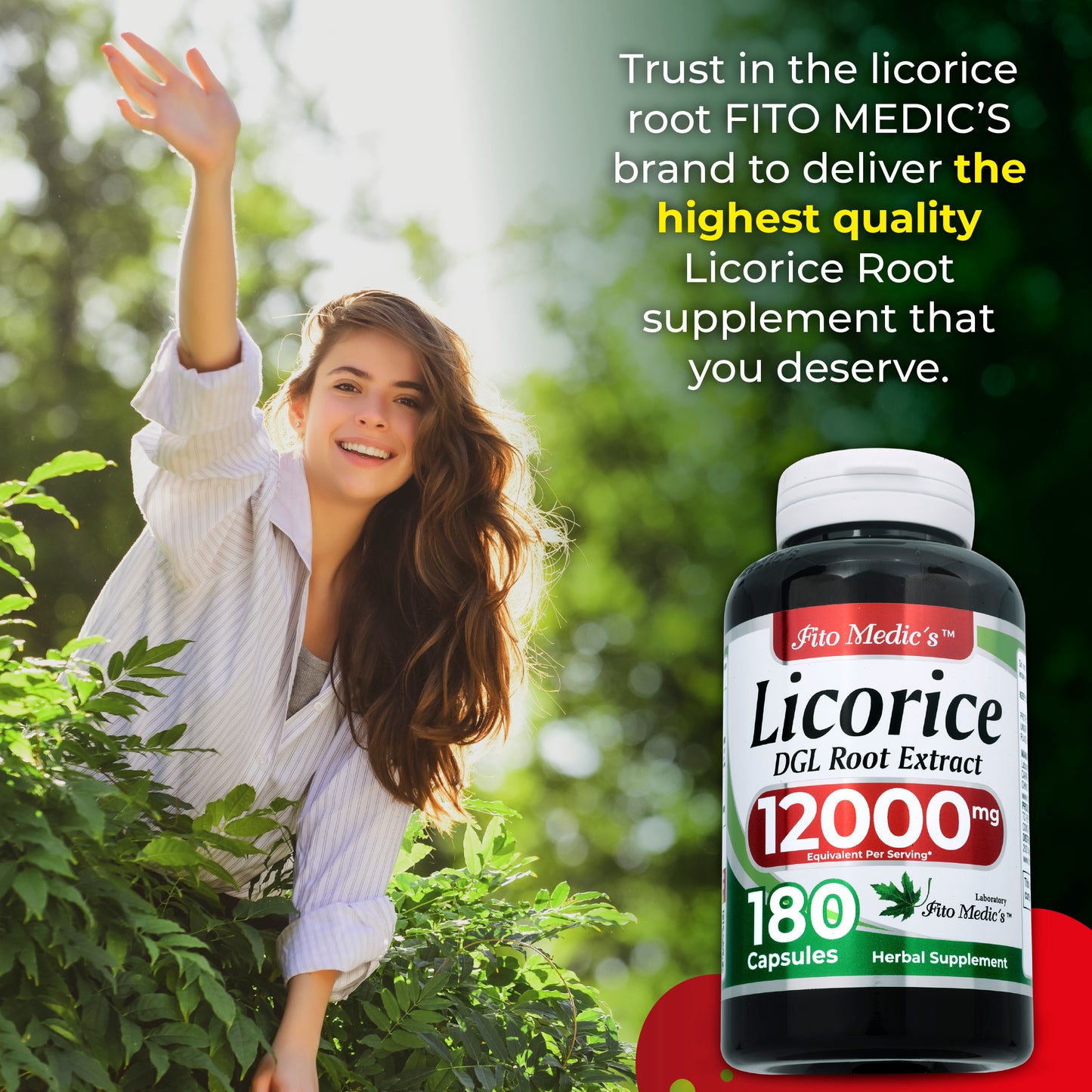 Licorice Root | 180 capsules |12000 mg | Ultra High Absorption.