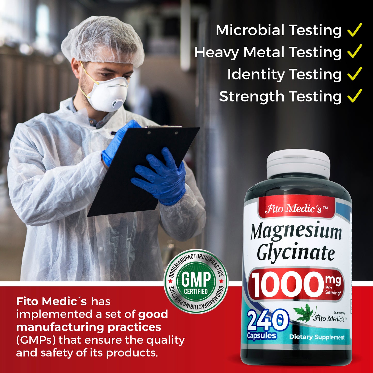 Magnesium glycinate | 1000 mg