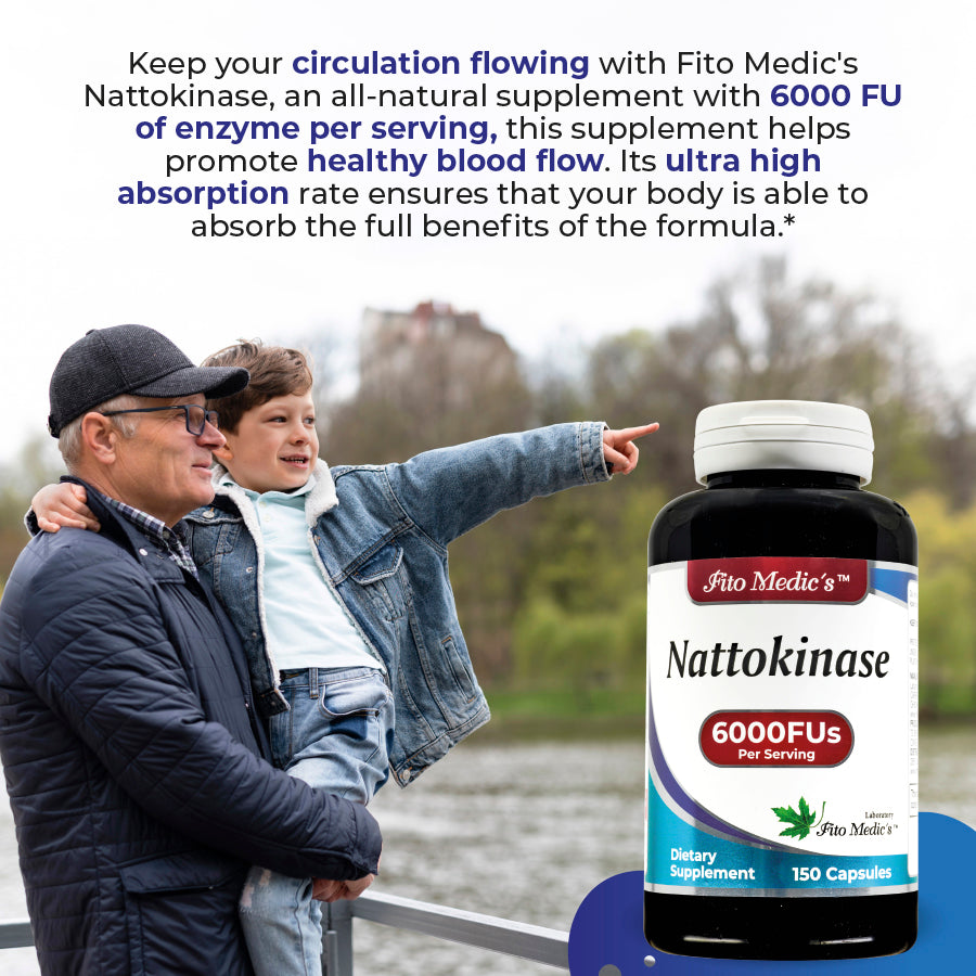 Nattokinase - 6000 FU - 150 Capsules - Ultra High Absorption