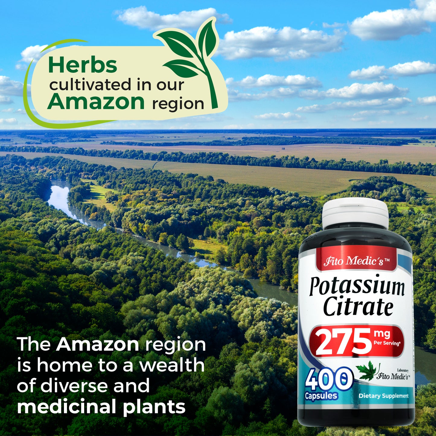 Potassium citrate | 400 Capsules |275 mg| Ultra high Absorption.
