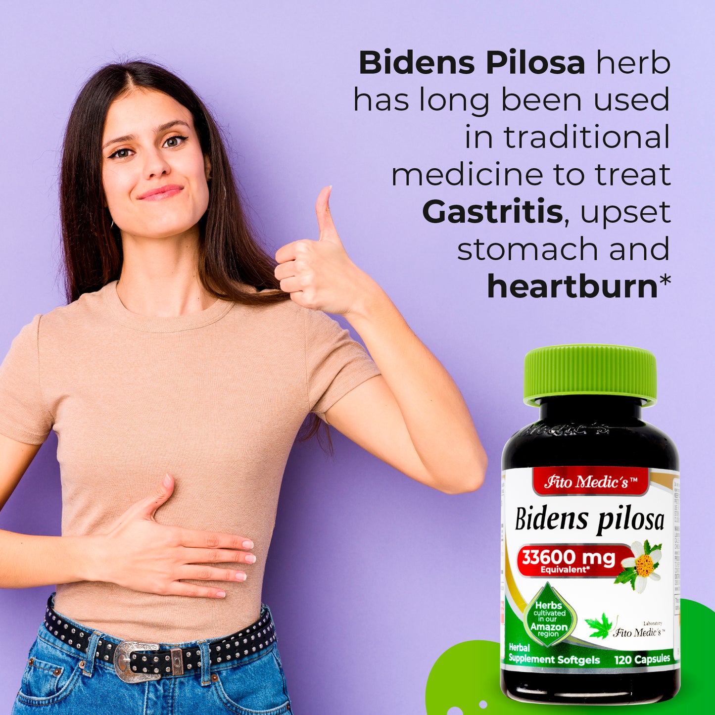 Bidens Pilosa - 120 capsules - Ultra High Absorption