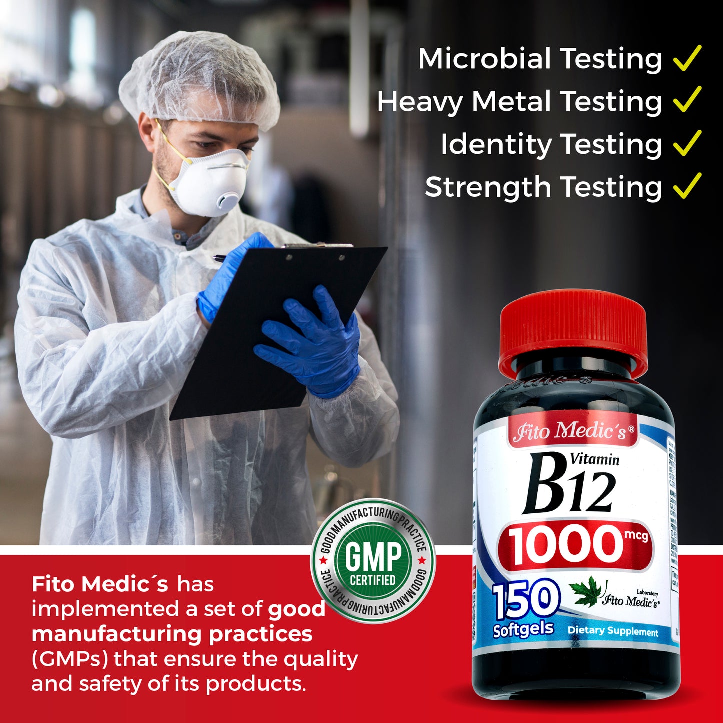 Vitamin B12 1000 mcg Ultra high Absorption 150 Servings