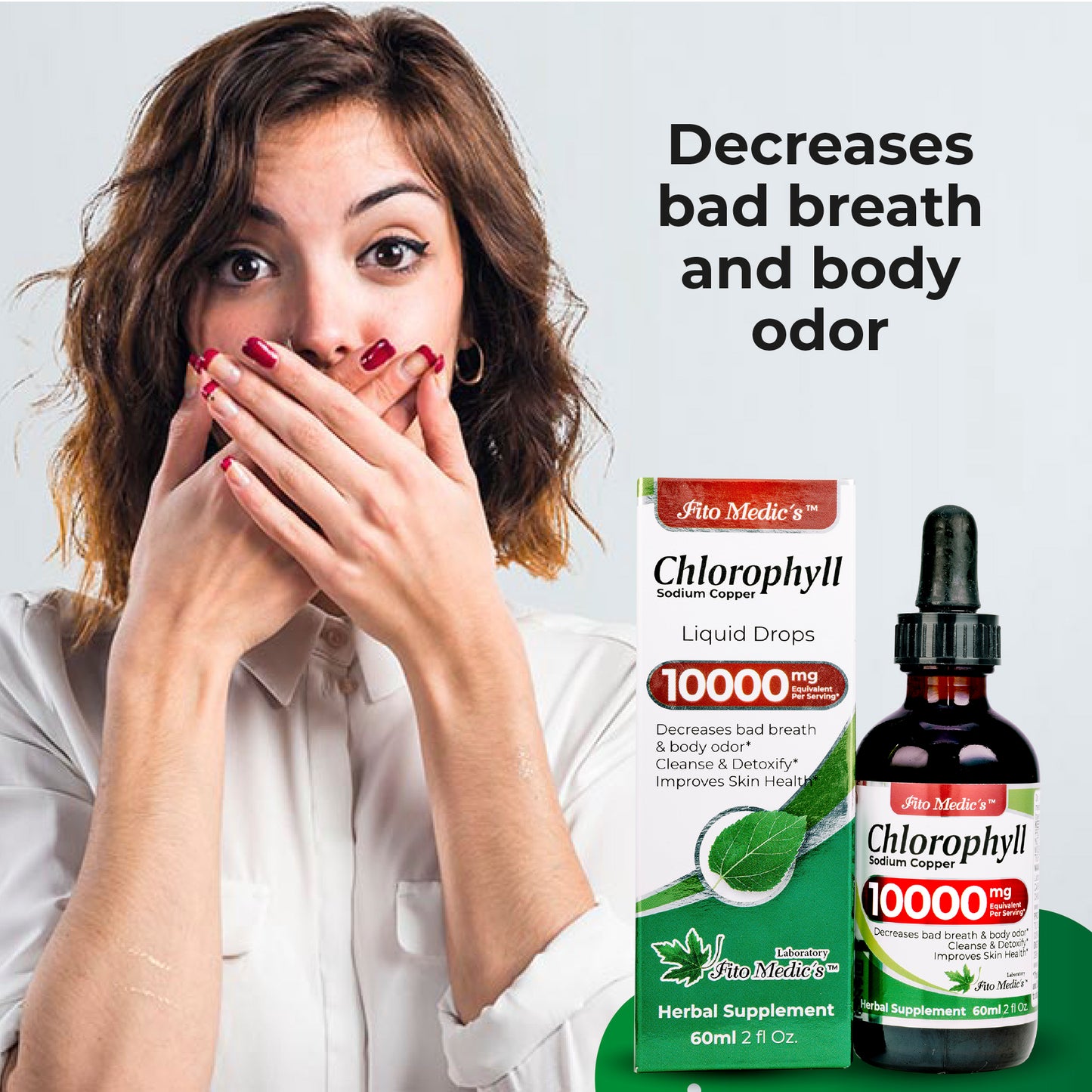 Chlorophyll Liquid Drops 10000 mg Ultra high Absorption