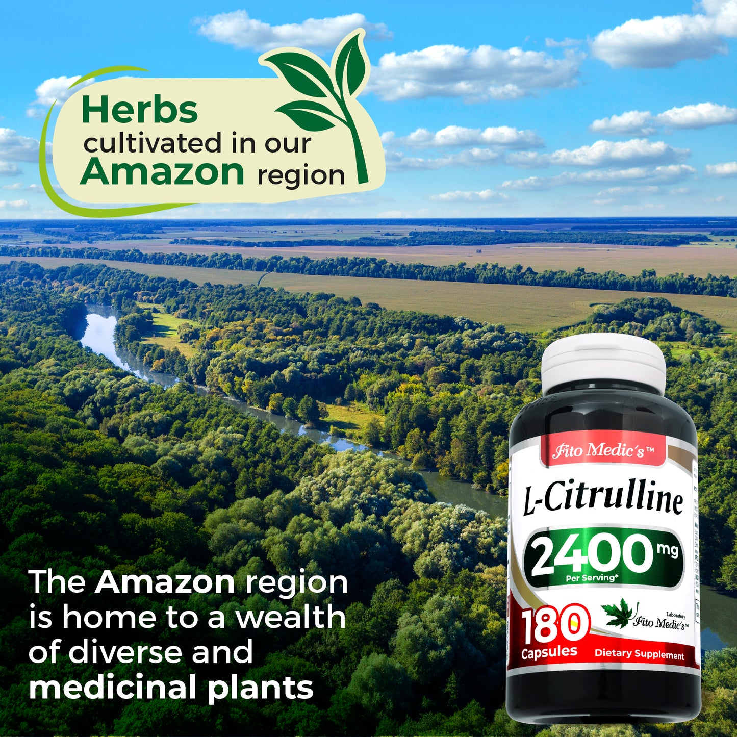 L-Citrulline 2400 mg Ultra high Absorption 180 Capsules