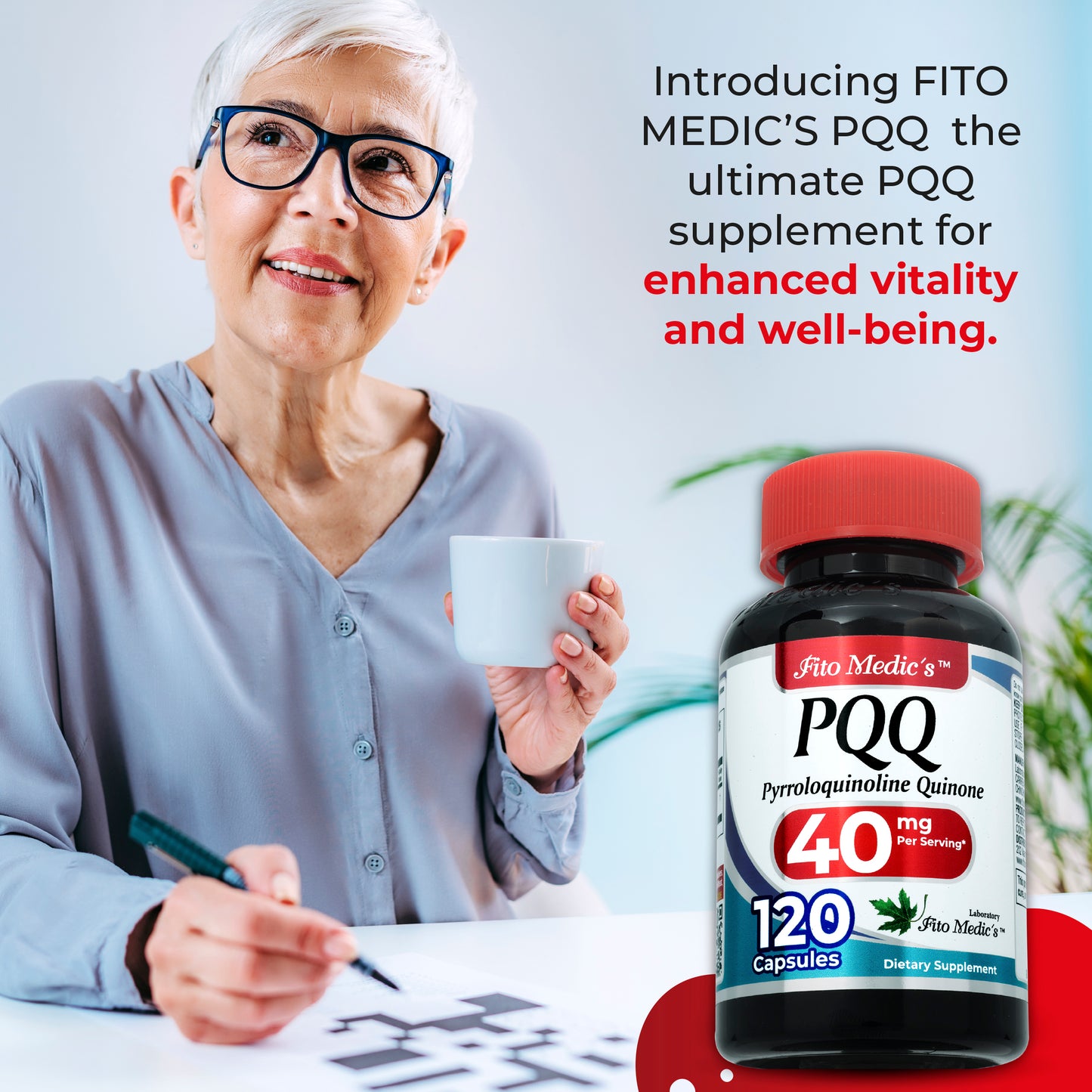 PQQ 40 mg Ultra high Absorption 120 Capsules