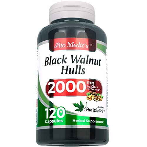 Black Walnut Hull - 2000 mg per Serving - Ultra high Absorption.