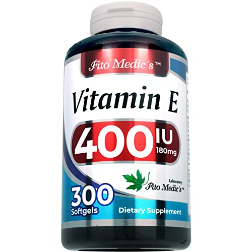 Vitamin E - 400 IU - 300 Softgels - Ultra High Absorption