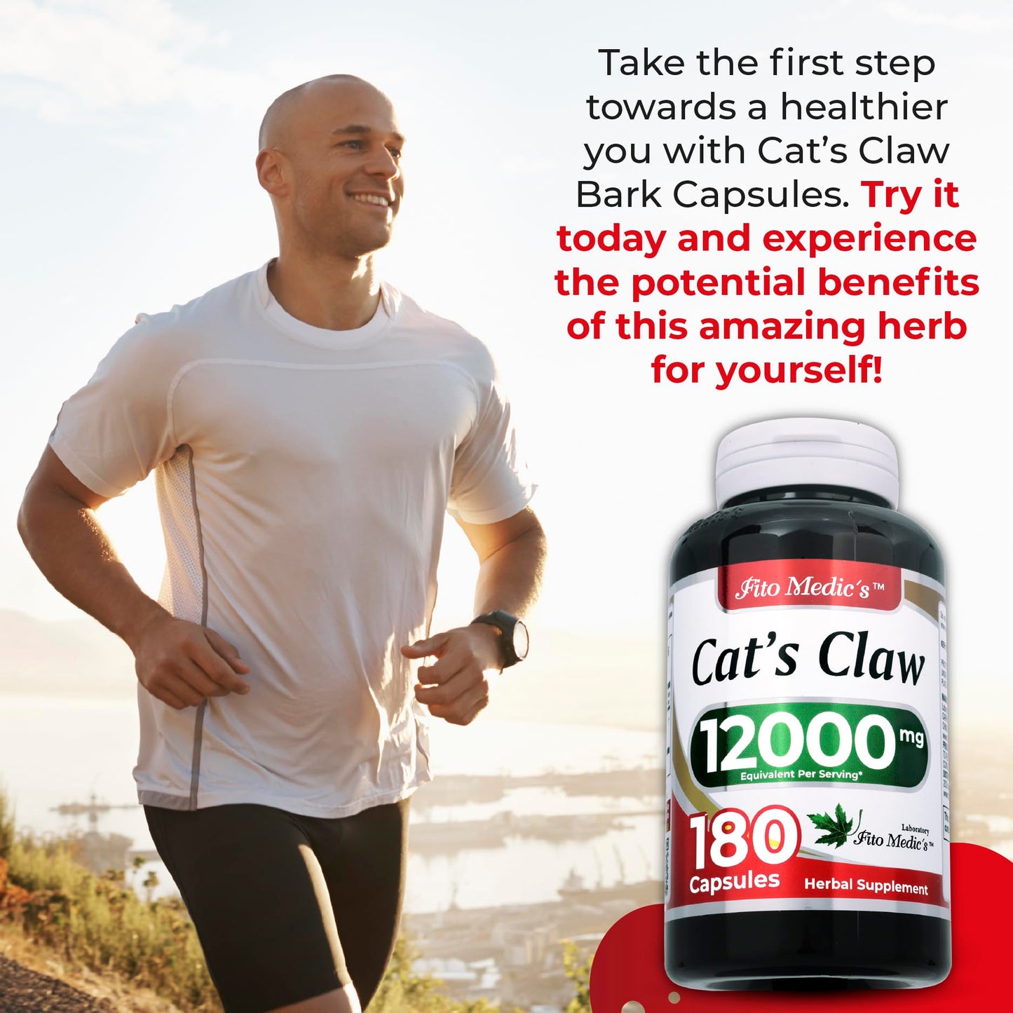 Cats Claw Herbal Supplement |180 capsules | 12000 mg | Ultra High Absorption