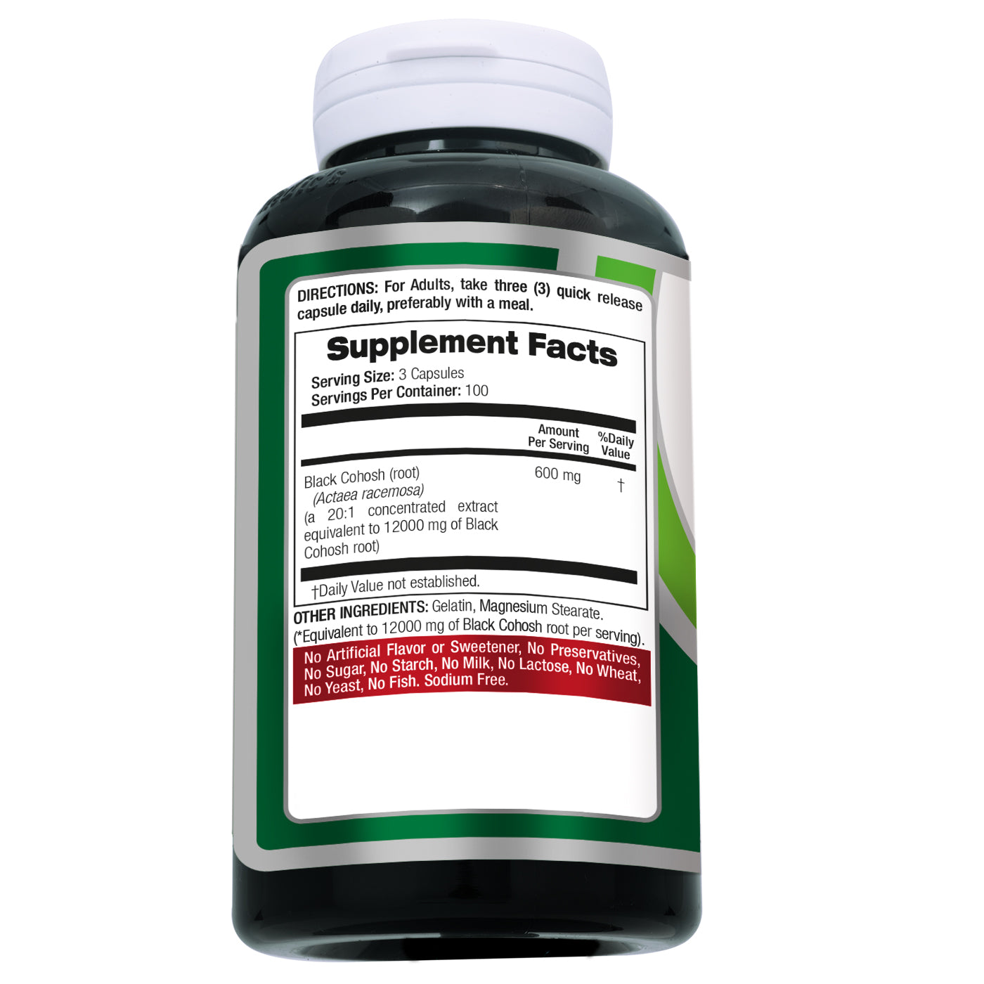 FITO MEDIC'S Lab | Black Cohosh |300 Capsules | Black Cohosh Root | Black Cohosh Capsules | Concentrate Extract
