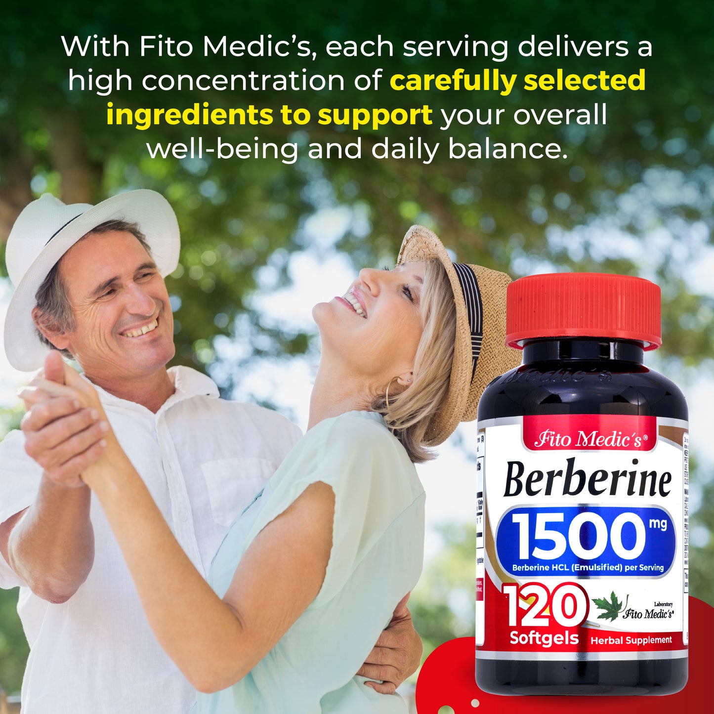FITO MEDIC'S Lab | Berberine Capsules | 120 Softgels
