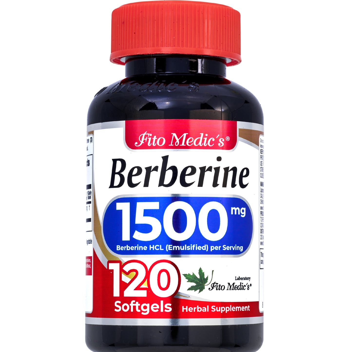 FITO MEDIC'S Lab | Berberine Capsules | 120 Softgels
