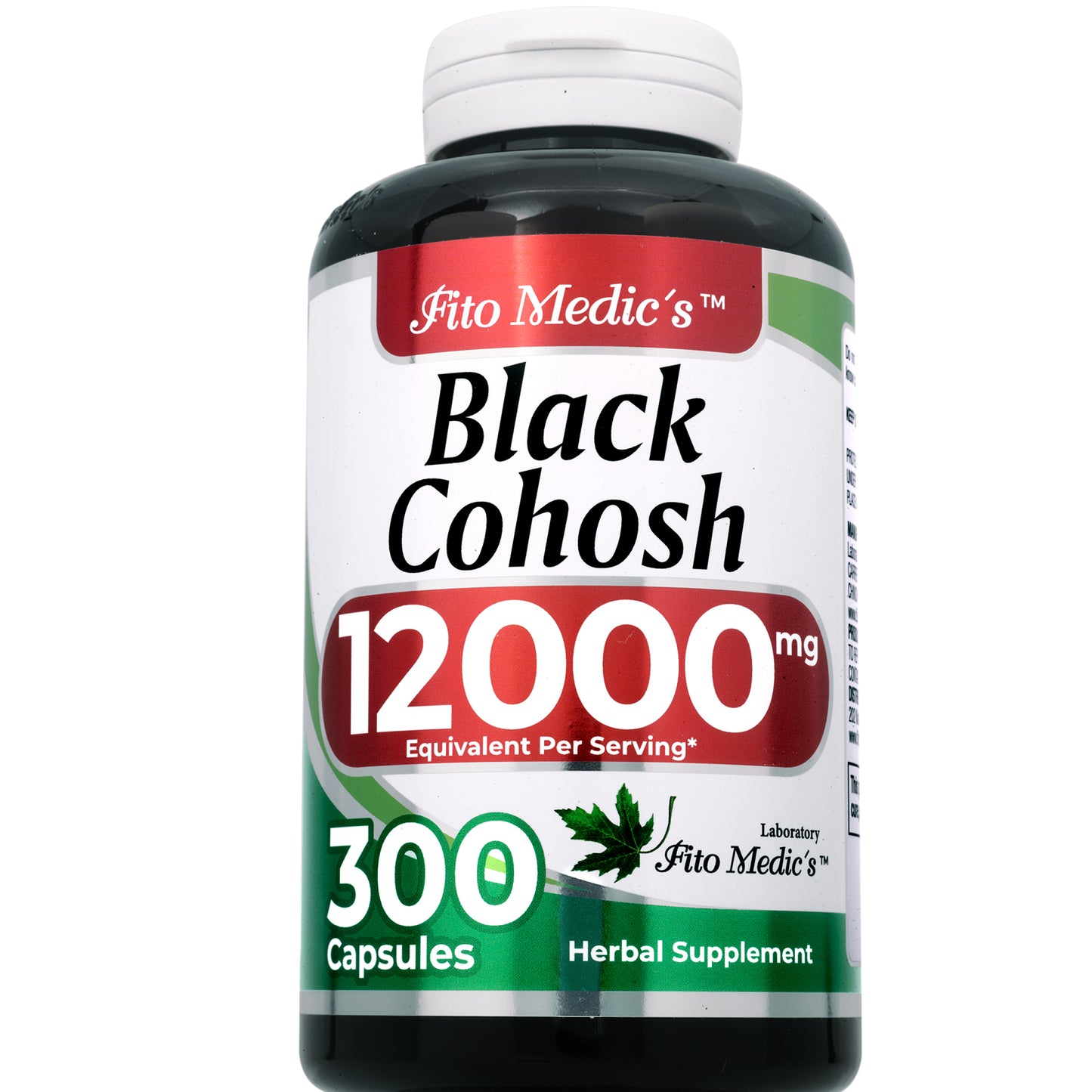 FITO MEDIC'S Lab | Black Cohosh |300 Capsules | Black Cohosh Root | Black Cohosh Capsules | Concentrate Extract