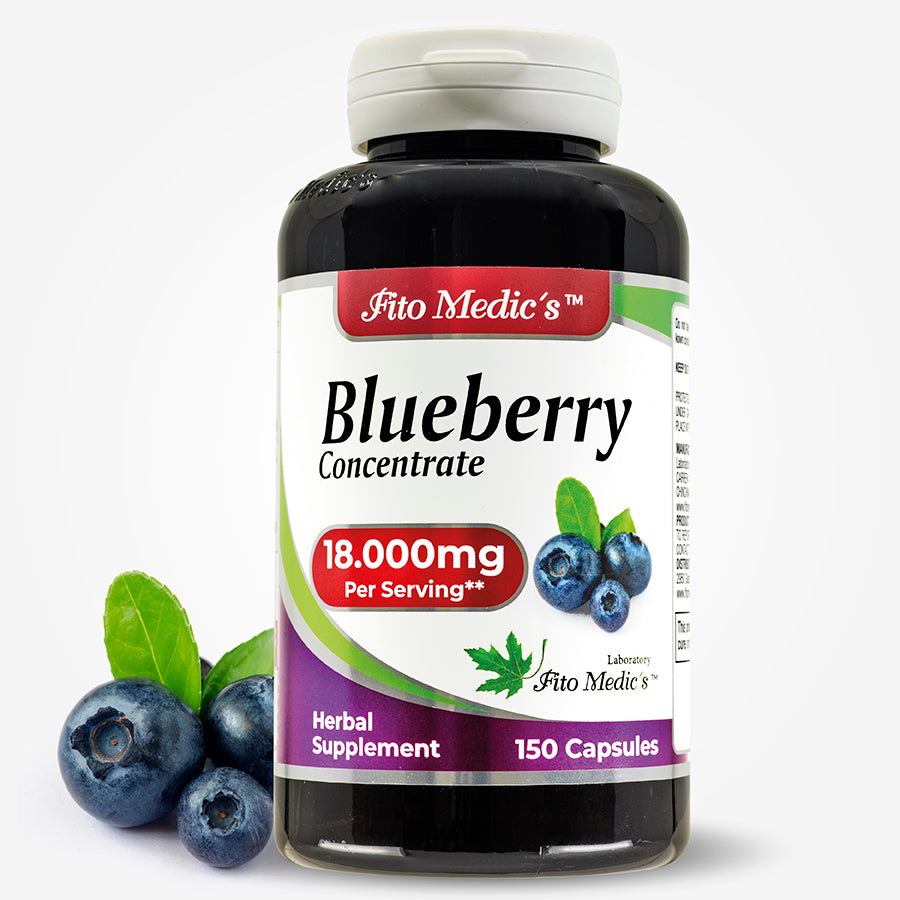 Blueberry Extract | 120 Capsules | Concentrated Extract | Highly Absorbable Herbal Supplement
