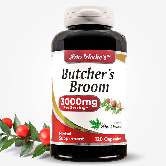 Butcher´s Broom - 120 Caps - 3000 mg per serving - Ultra High Absorption