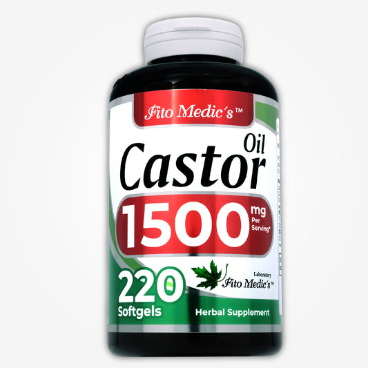 Castor Oil Pills 1500 mg Ultra High Absorption 220 softgels
