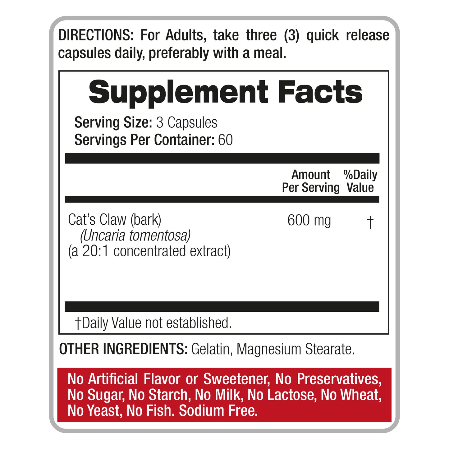 Lab Fito Medic's | Cats claw | 180 capsules