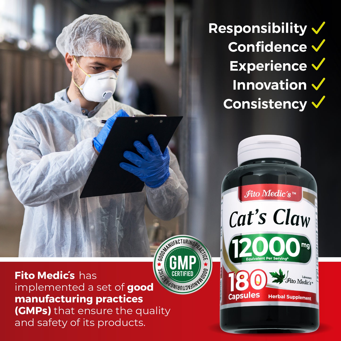 Lab Fito Medic's | Cats claw | 180 capsules