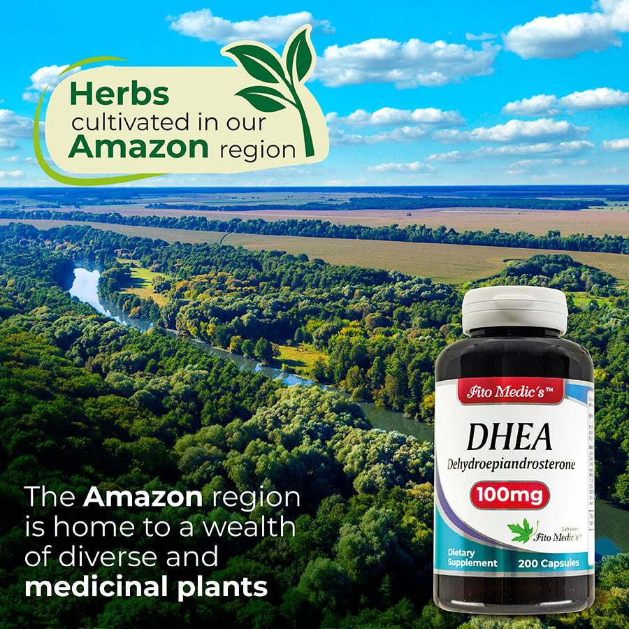 DHEA - 100 mg- 200 Capsules - Ultra High Absorption