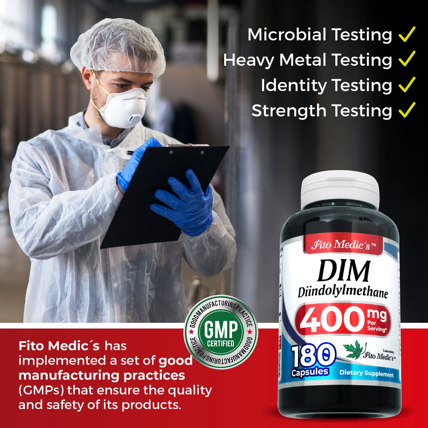 DIM supplement | 180 capsules | 400 mg | Ultra high Absorption.