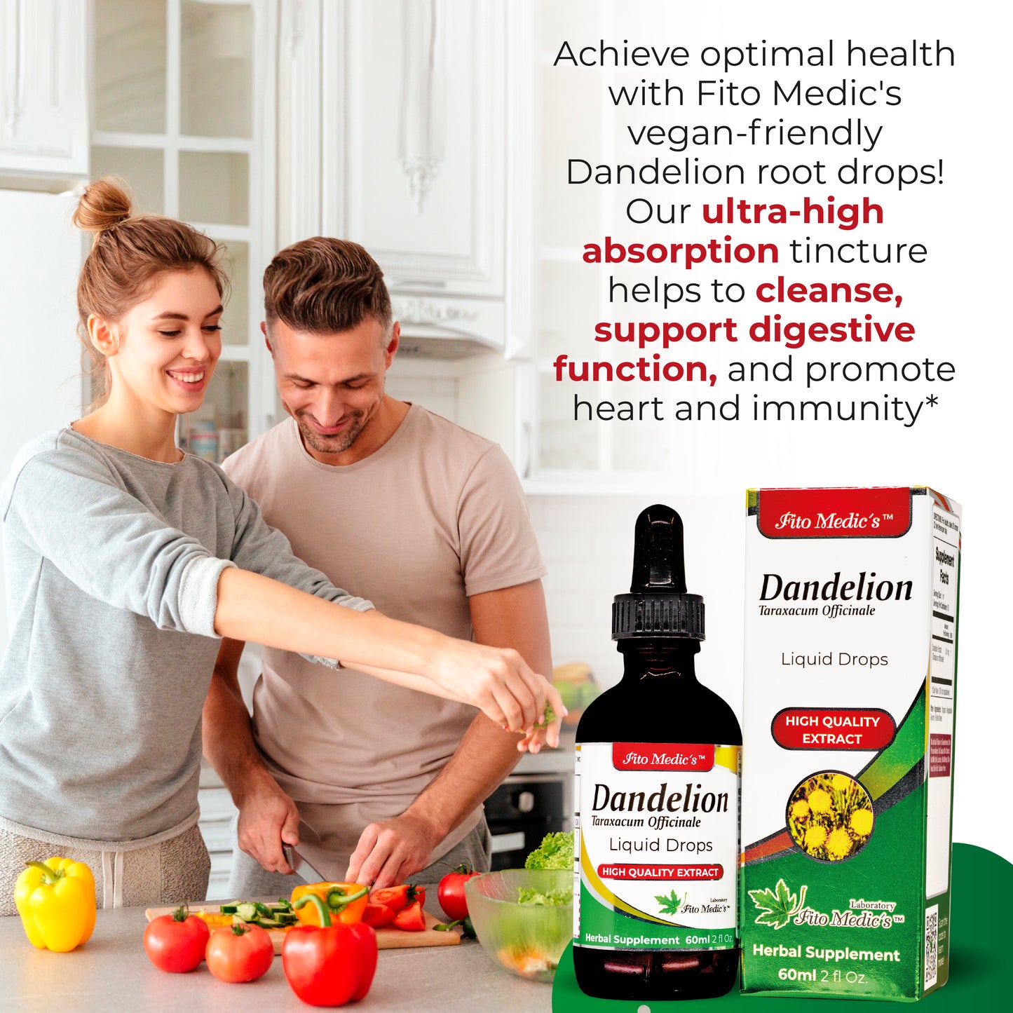 Dandelion Drops Extract 60ml Ultra high Absorption