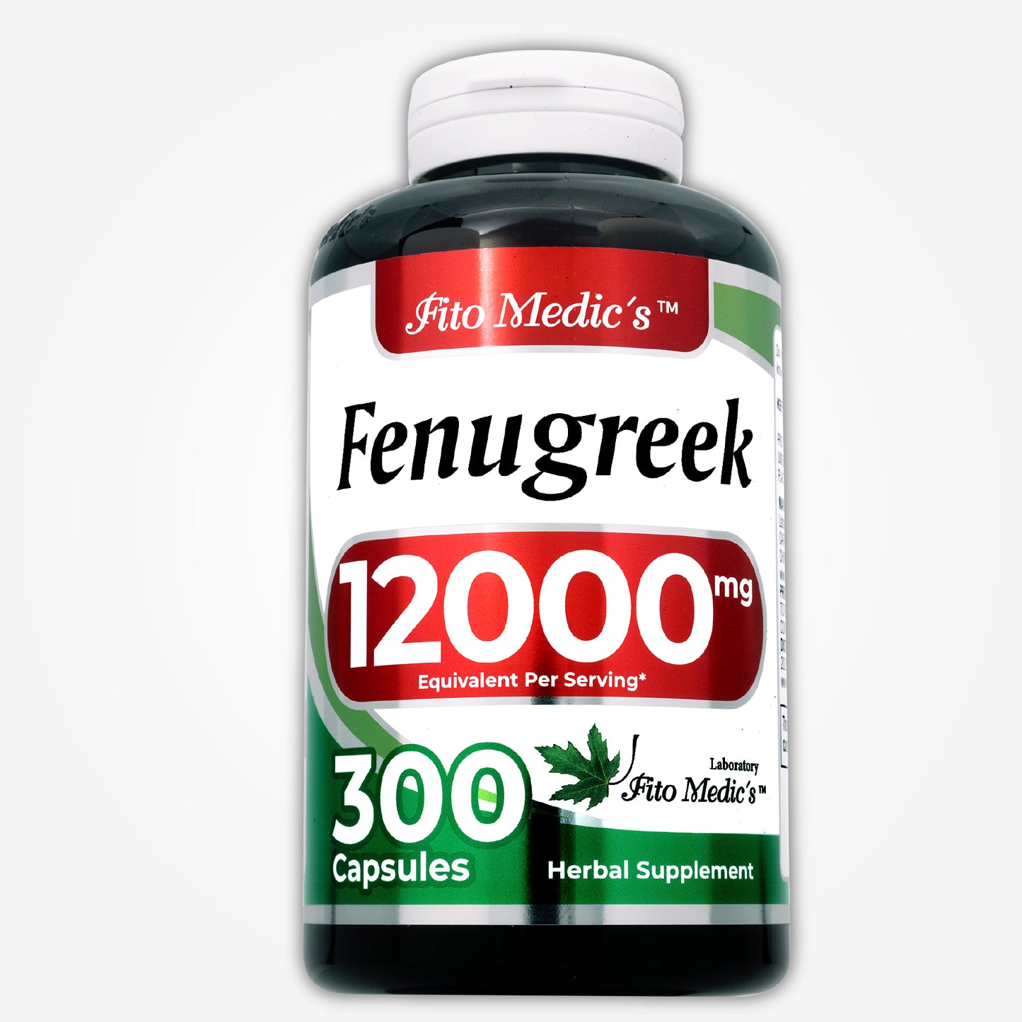Fenugreek | 300 Capsules | 12000 mg | Ultra high Absorption.