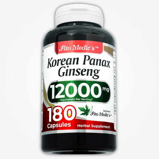 Korean Panax Ginseng Capsules | 180 Capsules | Concentrated Extract | Highly Absorbable Herbal Supplement