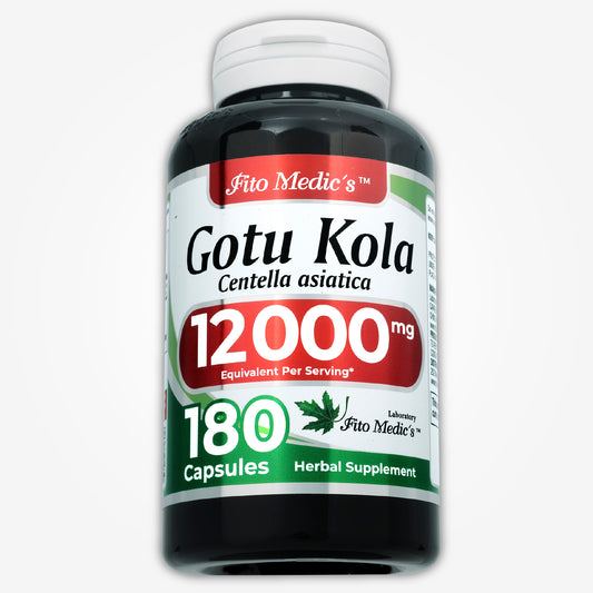 Gotu Kola | Centella Asiatica | 600 mg 20:1 per Serving | 180 Capsules