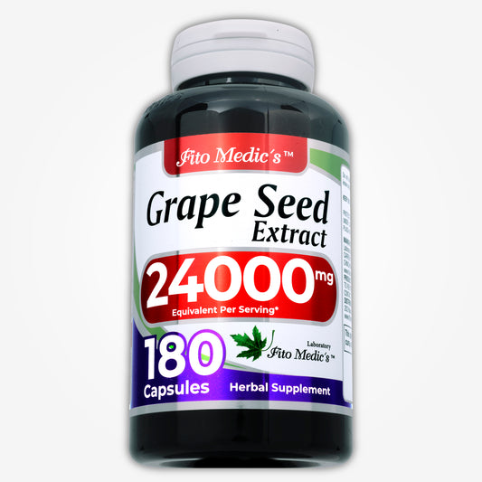 Grape Seed Extract - 24000 mg per serving -  180 Capsules - Ultra High Absorption