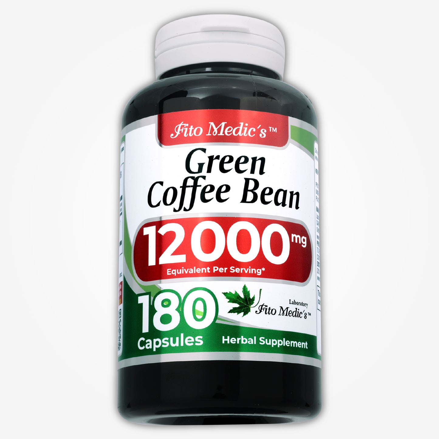 Green Coffee Bean Extract  12000 mg Ultra high Absorption 180 Capsules