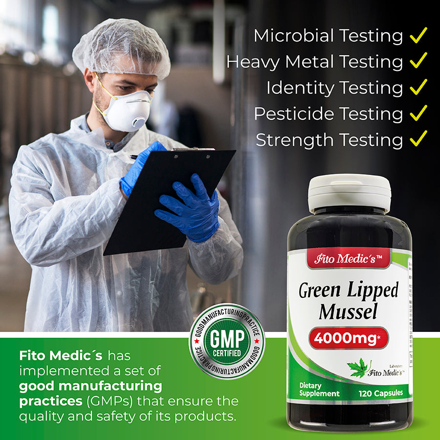 Green Lipped Mussel Extract 120 Capsules - Ultra High Absorption