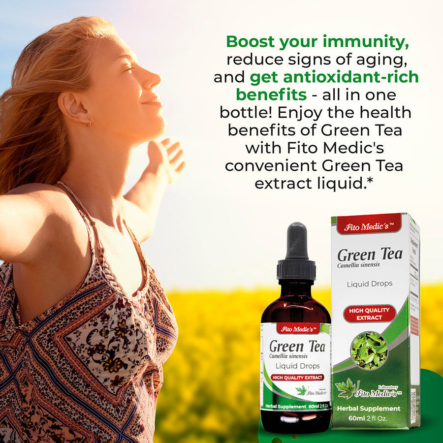 Green Tea Drops Extract 60ml Ultra high Absorption.