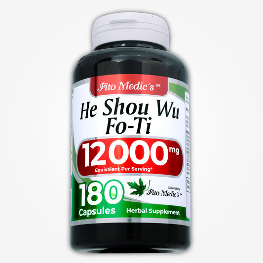He shou wu fo ti Capsules 12000 mg Ultra high Absorption 180 Capsules