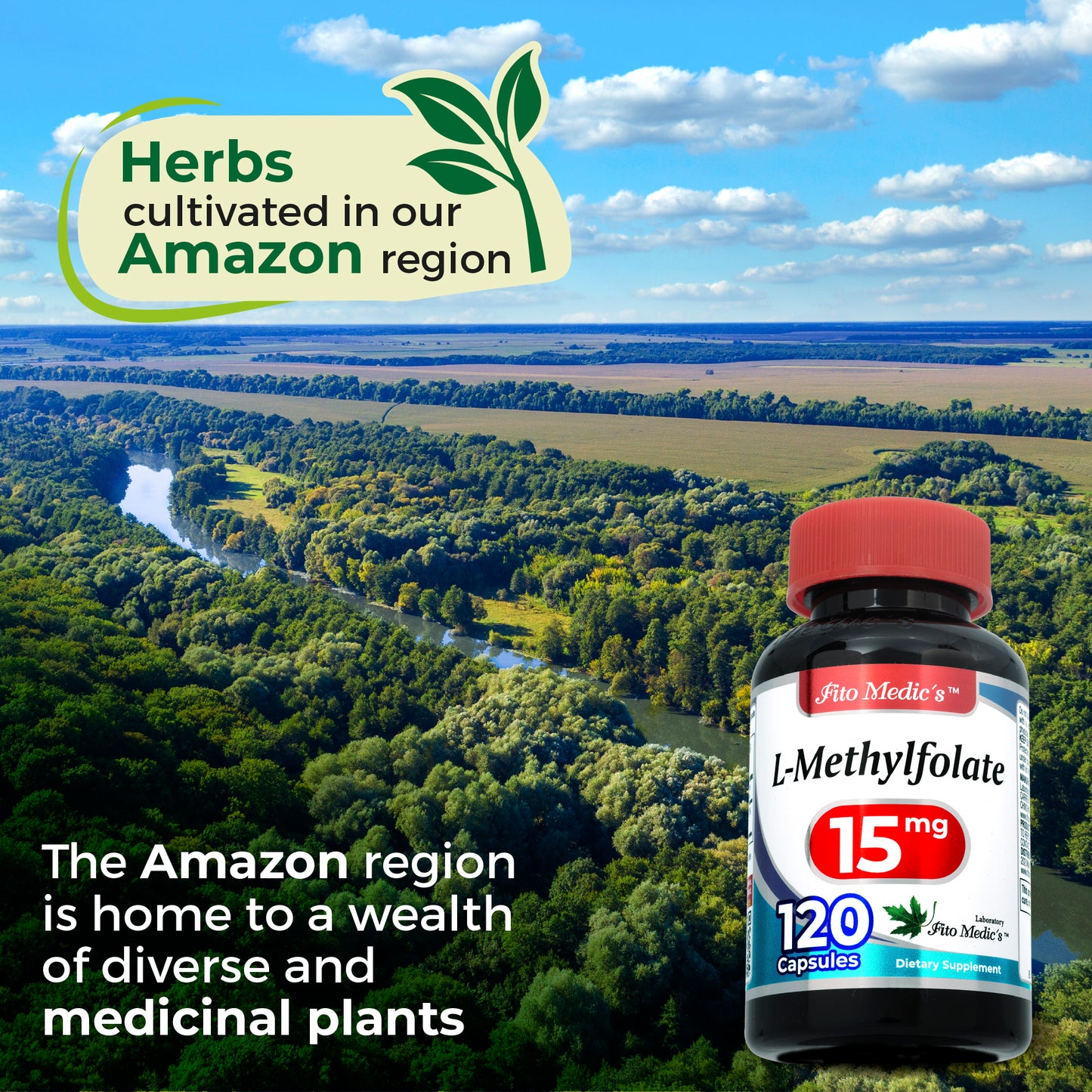 Methylfolate | 120 capsules | 15000 mc |15 mg | Ultra high Absorption