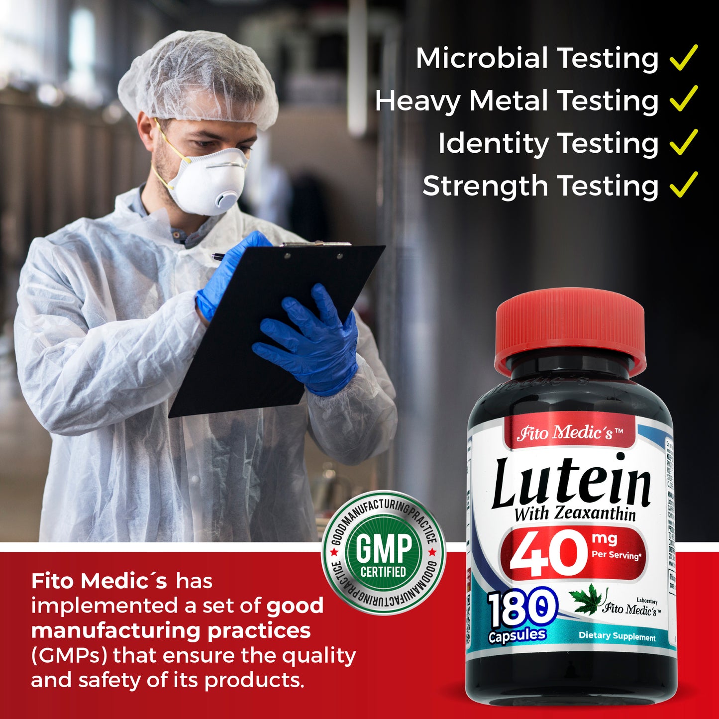 Lutein | 180 Capsules |40 mg| lutein 40mg | lutein and zeaxanthin supplements | Ultra High Absorption