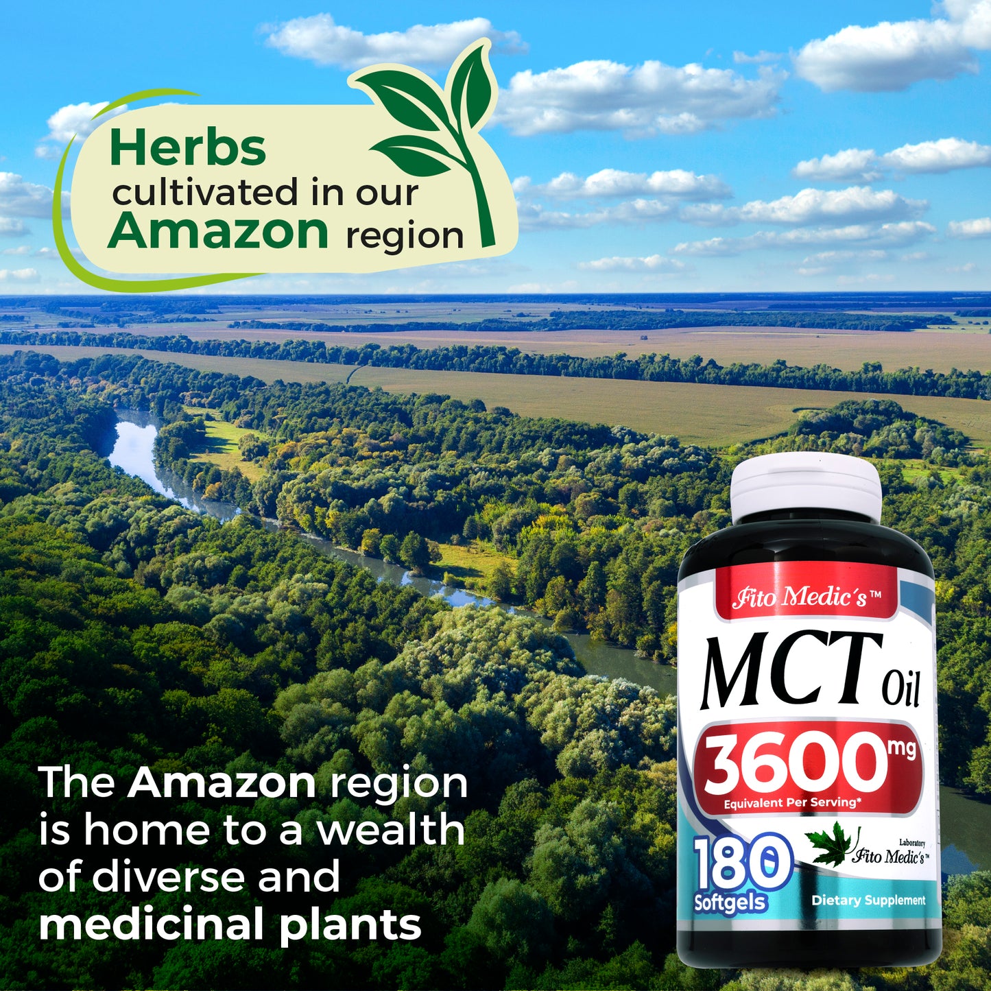 MCT Oil | 180 softgels | 3600 mg | Ultra High Absorption.