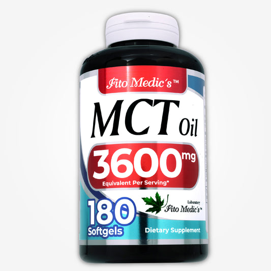 MCT Oil | 180 softgels | 3600 mg | Ultra High Absorption.