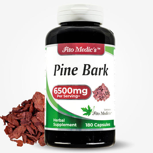 Pine Bark - 6500 mg per serving - 180 Caps - Ultra High Absorption