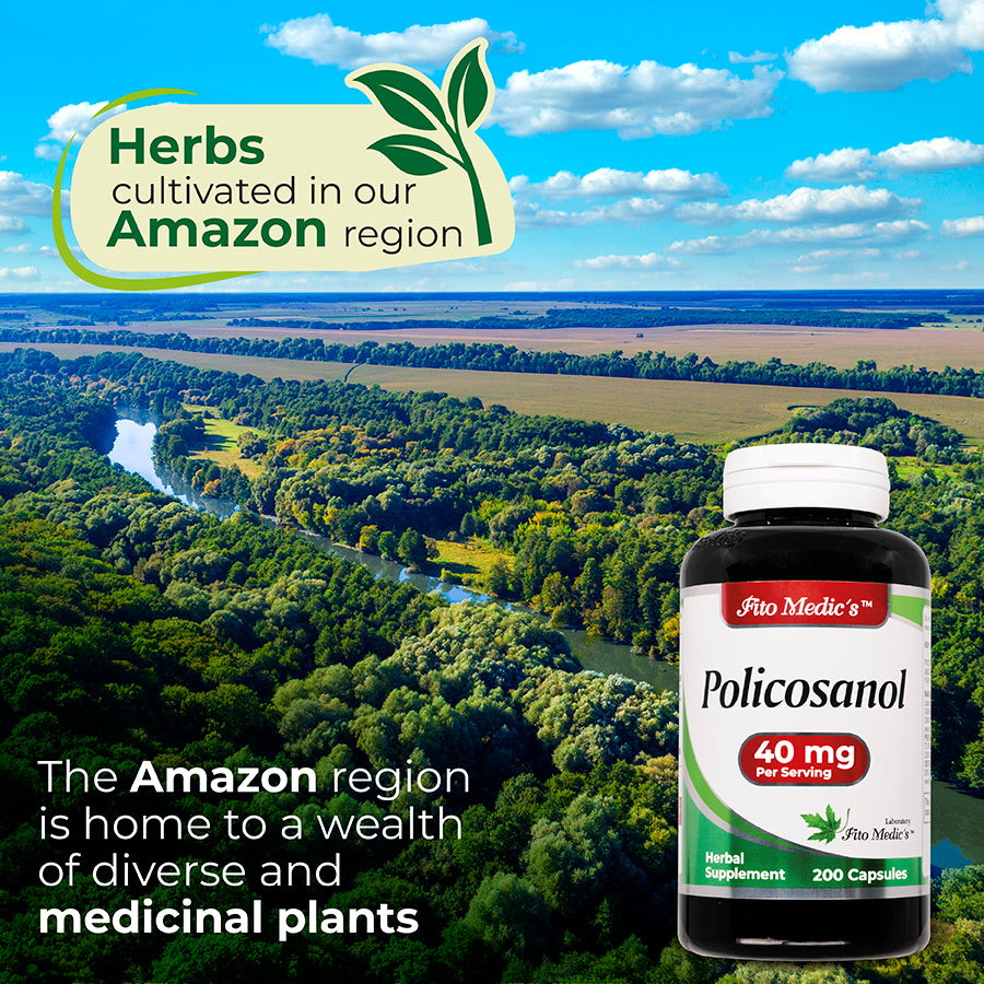 Policosanol - 40 mg per Serving - 200 Capsules - Ultra high Absorption