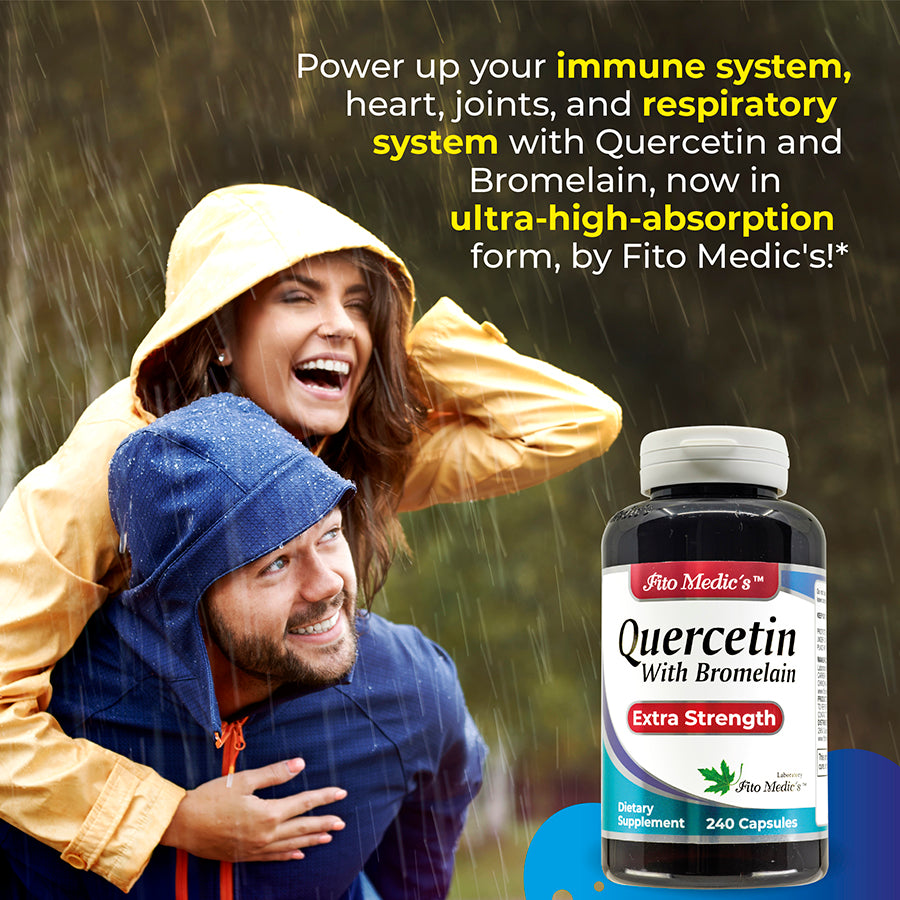 Quercetin with bromelain - 240 Capsules - Ultra high Absorption