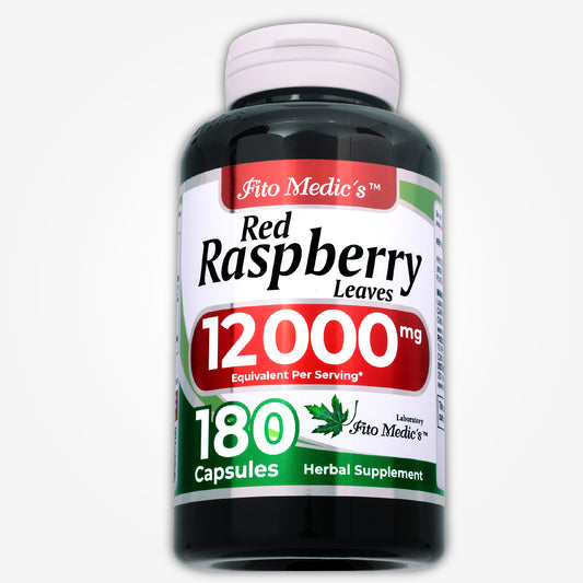 Red raspberry leaf | 180 capsules | 12000 mg | Ultra high Absorption.