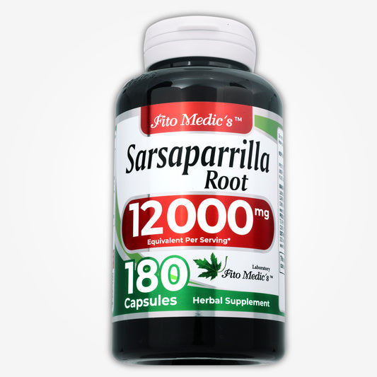 Sarsaparilla Root | 180 Capsules | Concentrated Extract | Highly Absorbable Herbal Supplement