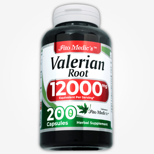 Valerian root | 200 capsules | 12000 mg | Ultra High Absorption.