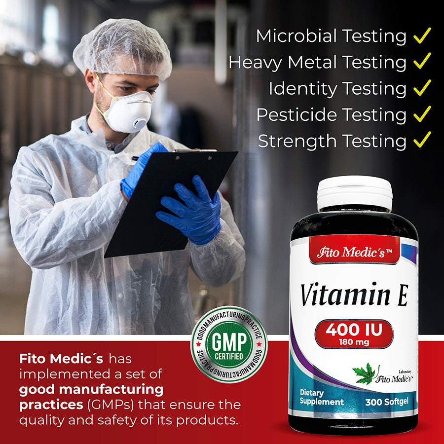 Vitamin E - 400 IU - 300 Softgels - Ultra High Absorption