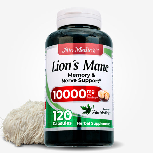 LIONS MANE 10000 mg Ultra High Absorption 120 Capsules
