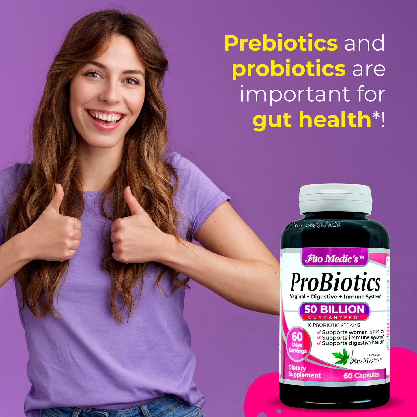 Probiotics for Women - 50 Billion CFU of - 60 Days Servings