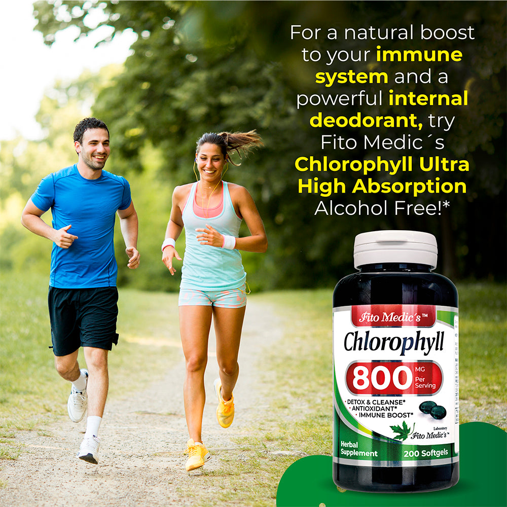 Chlorophyll Pure 800 mg Ultra high Absorption 200 Softgels
