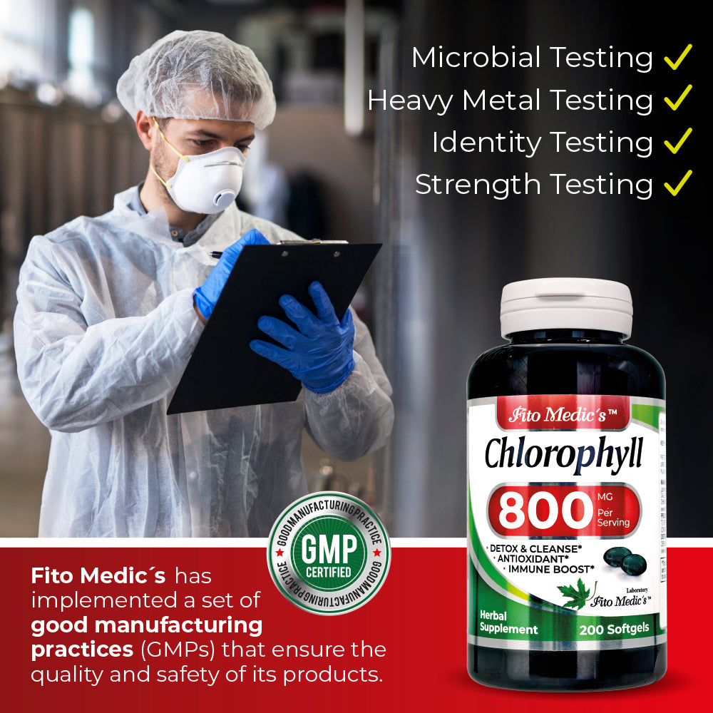 Chlorophyll Pure 800 mg Ultra high Absorption 200 Softgels