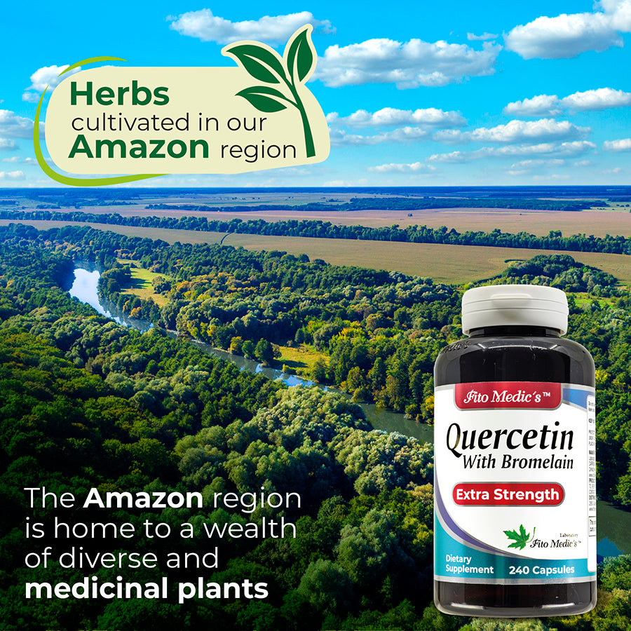 Quercetin with Bromelain Ultra high Absorption 240 Capsules