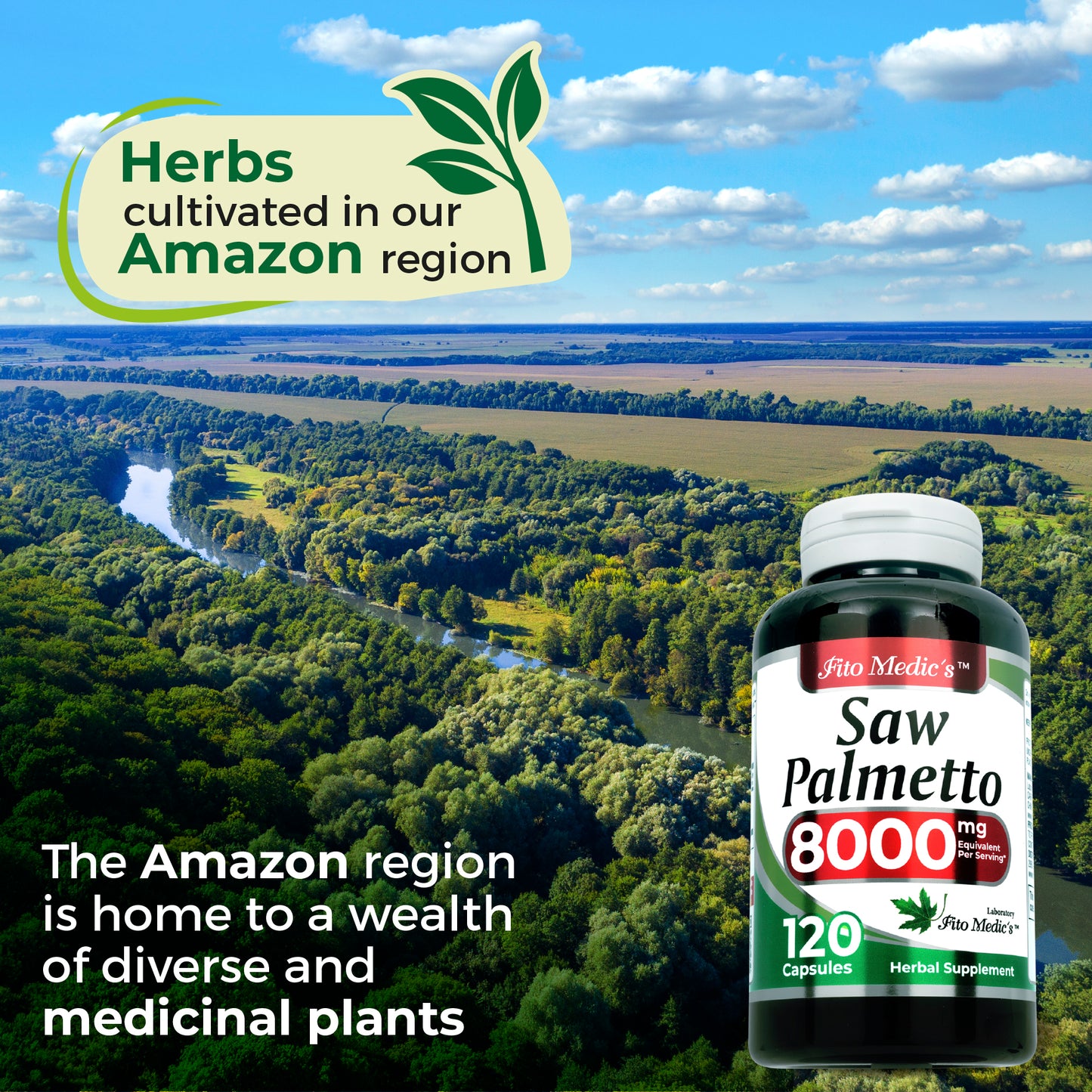 Saw palmetto 8000 mg Ultra High Absorption 120 Caps